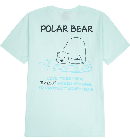 [EVISU KOREA] Loose Fit Character Cartoon Print Short-sleeve T-shirt Casual Men Women Tee Couple Tops  Cotton Street Style Korean Style